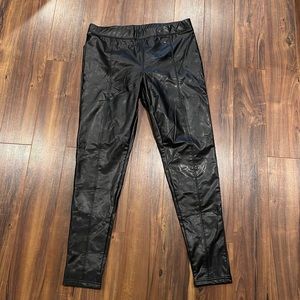 NWOT Pink Lily faux leather leggings